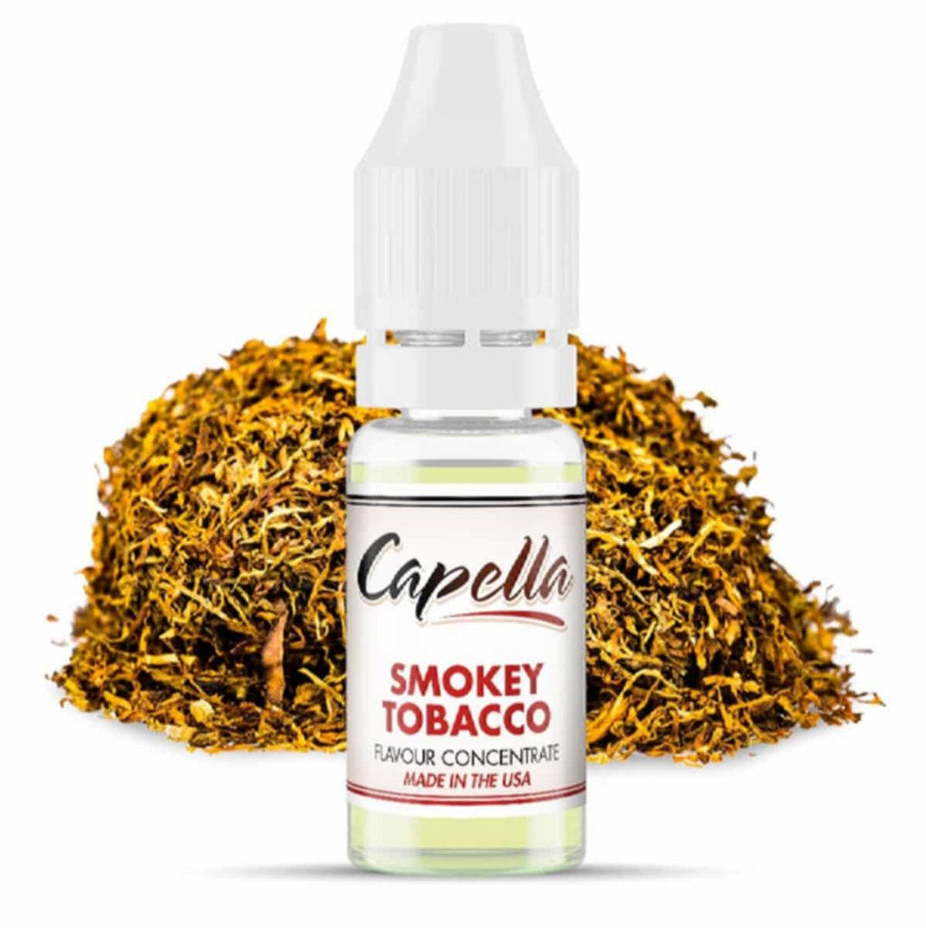 Tobacco flavorings and extracts in small bottles